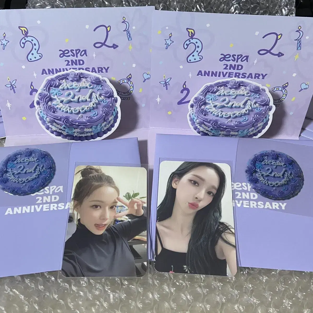 [미개봉] 에스파 2주년 입체카드 벌쓰데이카드 birthday card